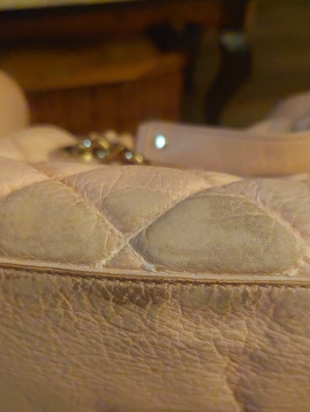 kate spade Quilted Light Pink Crossbody Bag with Gold Hardware - Picture 6 of 7